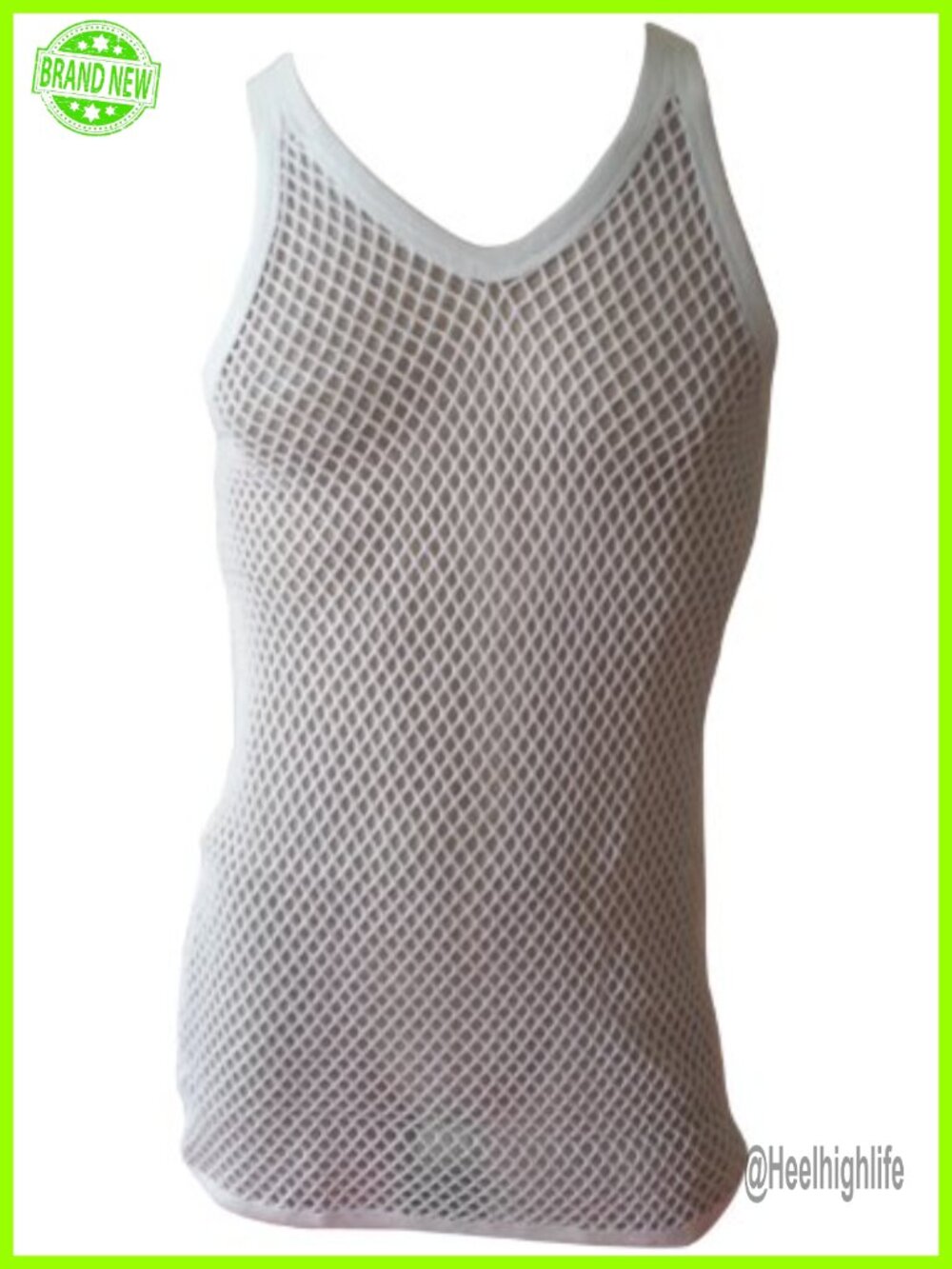 Men's Women's 100% Cotton String Vest Tank Top Sleeveless Workout Gym